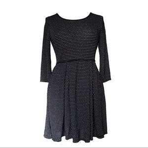 Max Edition 3/4 Sleeve Polka Dot Dress M